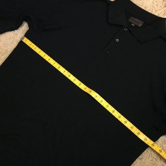 Vintage Western Concepts Dark Navy Blue Rayon Blend Relaxed Fit Polo Shirt - Picture 11 of 14